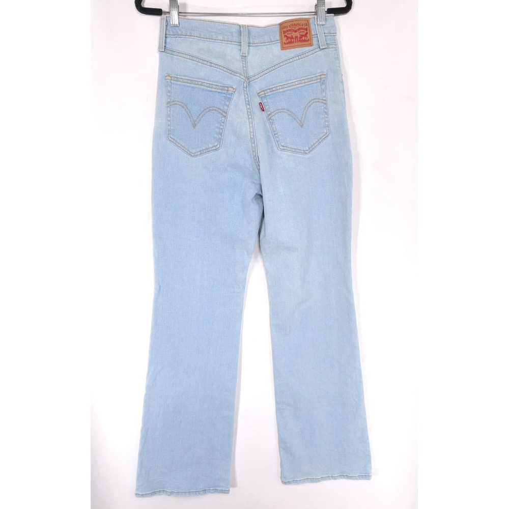 LEVIS Womens Jeans Ribcage Boot Flare 30 High Rise Stretch Blue Light 36934-0013 - Picture 9 of 15